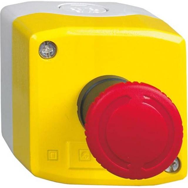 Schneider Electric Nødstopbox Ø40 m/nøgle 1NO/2NC "NØDSTOP"