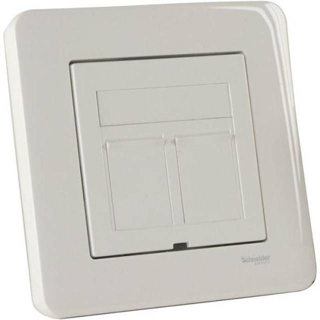 Exxact Datauttag 2xCat6 UTP Blisterpack Vit