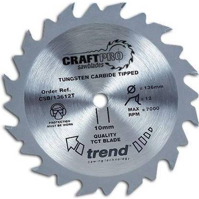 Trend Craft Thin Kerf Circular Saw Blade 165 x 40T x 20mm CSB/16540T