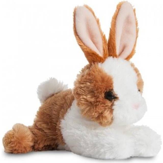Aurora World 73902 – plyschdjur – mini flopsie – hare, 20,5 cm (8 tum) brun/vit
