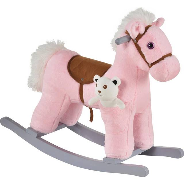 HOMCOM Children's Rocking Horse - Pink | TJ Hughes