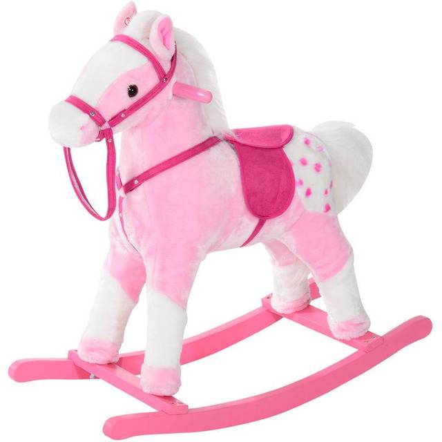 HOMCOM Children's Rocking Horse - Pink | TJ Hughes