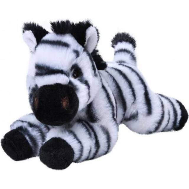EcoKins Mini Zebra Stuffed Animal 8 inch, Eco Friendly Gifts for Kids, Plush Toy, Handcrafted Using 7 Recycled Plastic Water Bottles