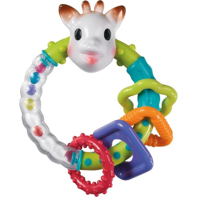 Sophie la Girafe - Sophie de giraf Multi-textuur rammelaar in witte geschenkdoos