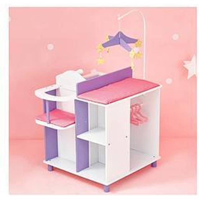 Olivia's Little World - Little Princess Baby Doll Changing Station With Storage, White