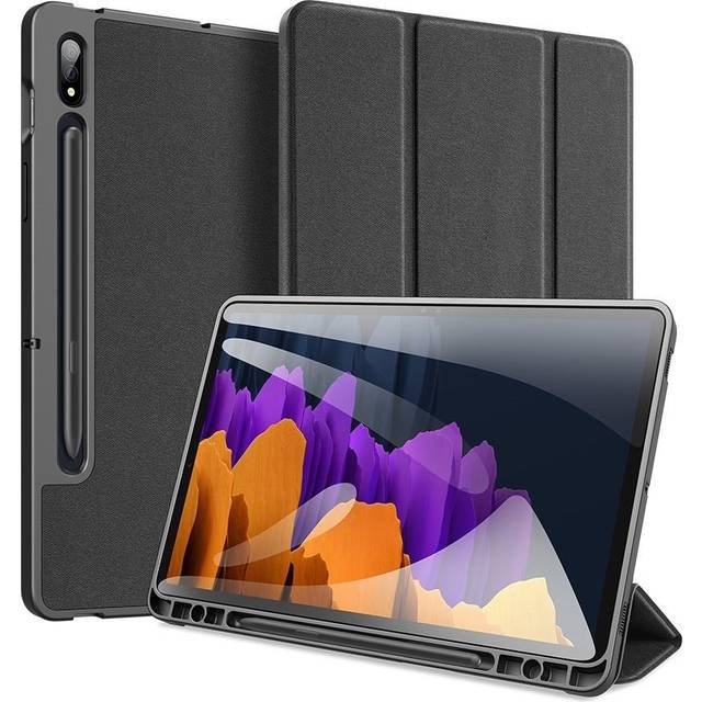 Samsung Tab S7 Plus / Tab S8 Plus 12.4 Fodral Dux Ducis Domo Svart
