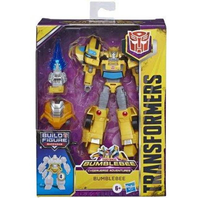Transformers Toys Cyberverse Deluxe Class Bumblebee Action Figure  Sting Shot Attack Move and Build-A-Figure Piece  for Kids Ages 6 and Up  5-inch