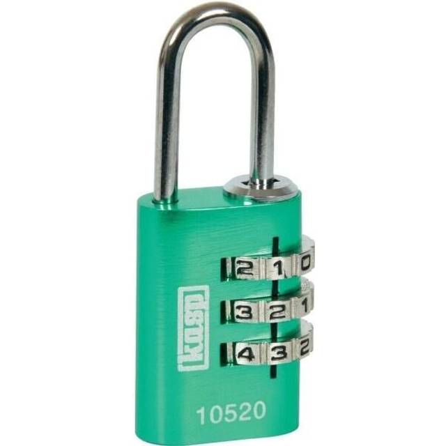 Kasp K10520YELD Aluminium Combination Padlock 20mm Yellow