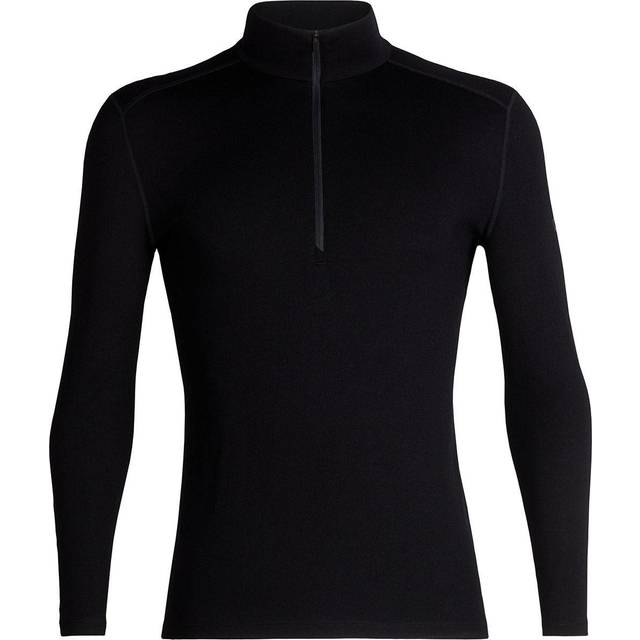 icebreaker 260 Tech Long Sleeved Half Zip - Black - XL