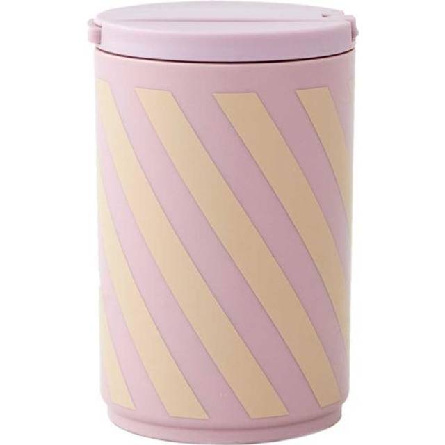 Design Letters Mugg m. Sugrör - Kids - 330 ml - Lavendel St - Design Letters - One Size - Mugg