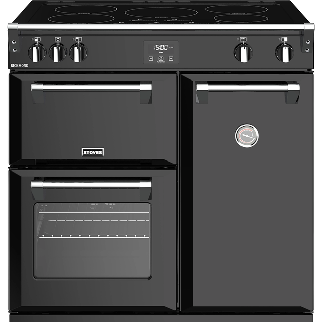 Stoves Richmond S900Ei 90cm Electric Range Cooker with Induction Hob - Black - A/A/A Rated