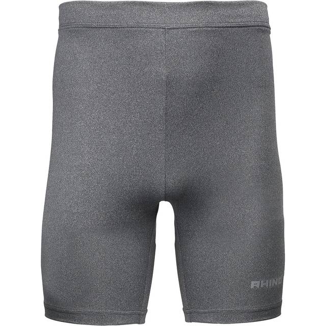 (XS, Heather Grey) Rhino Mens Sports Base Layer Shorts