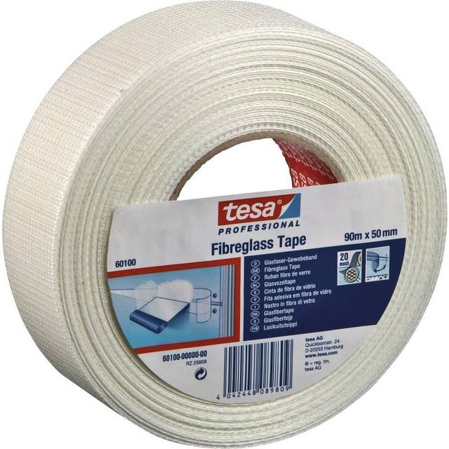 tesa 60101-00001-00 Tygtejp tesa® Professional Vit (L x B) 45 m x 50 mm 1 st