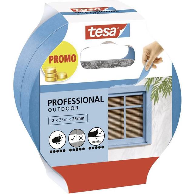 Tesa Afdækningstape 2 Pak Precision Outdoor 25Mx25Mm