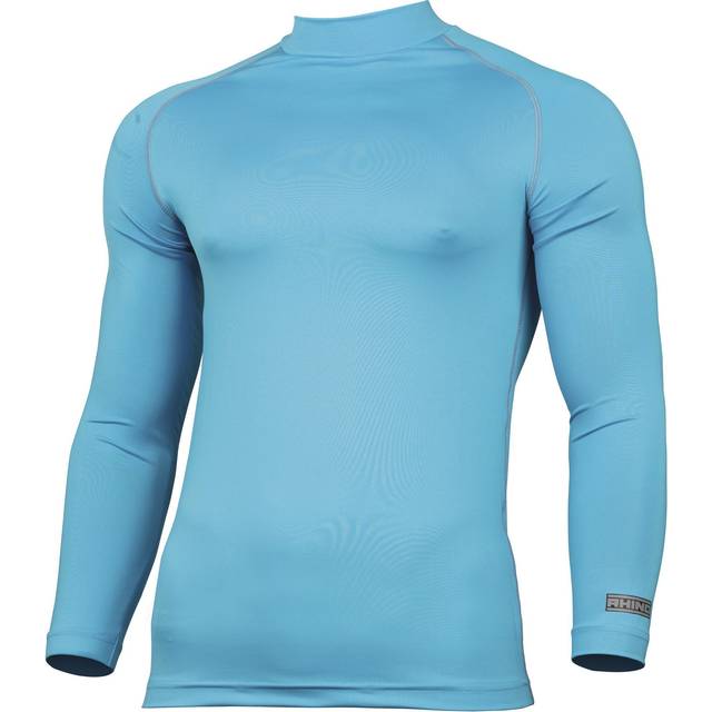 (L/XL, Light Blue) Rhino Mens Thermal Underwear Long Sleeve Base Layer Vest Top