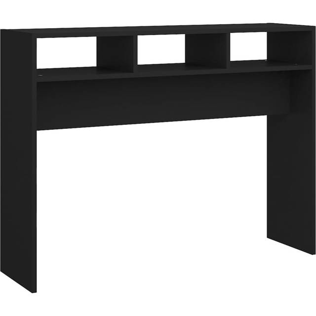 vidaXL Console Table Smoked Oak 105x30x80 cm Engineered Wood - Brown