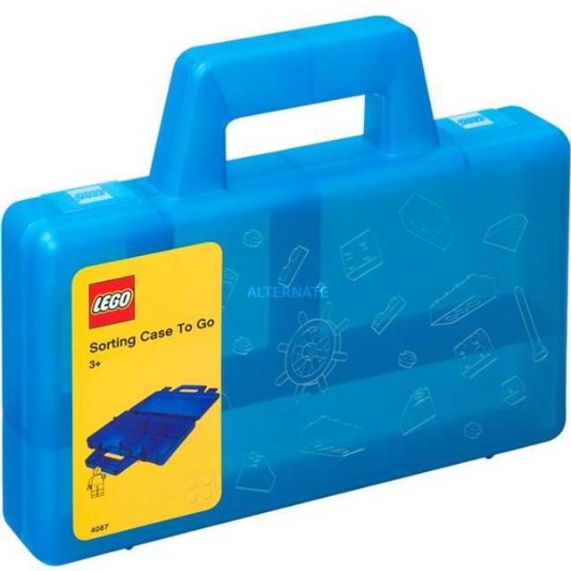 40870002 Lego Sorting Box to Go, Transparent Blue