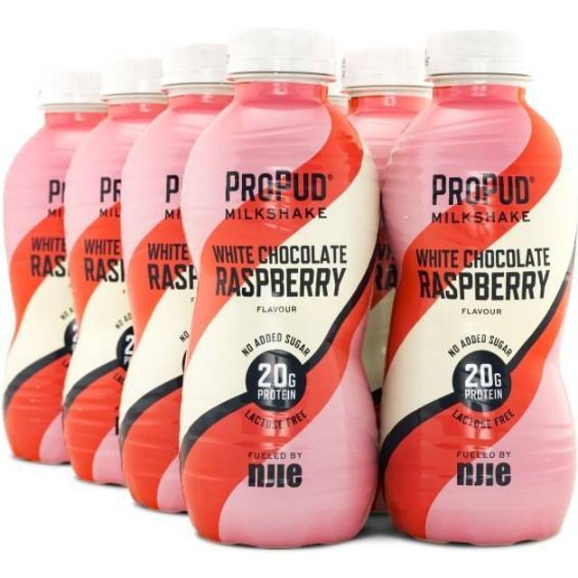 Njie ProPud Protein Milkshake White Chocolate Raspberry 8x330ml