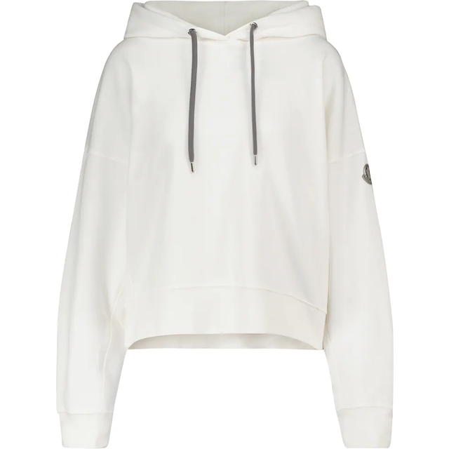 Moncler Cotton-blend hoodie - white (UK 10)