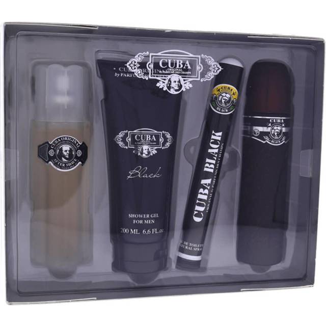 Cuba Black Gift Set EdT 100ml + EdT 35ml + Shower Gel 200ml + After Shave 100ml