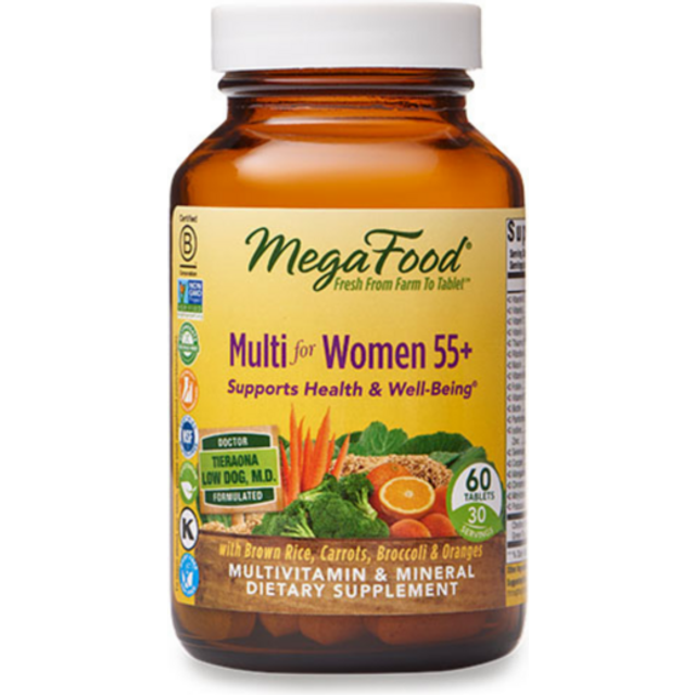MegaFood  Women's 55+  Advanced Multivitamin  60 Tablets