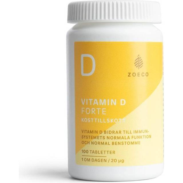 Zoeco Vitamin D3 Forte 20 µg 100 tabletter