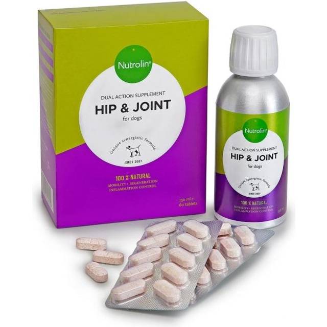 Nutrolin Hip & Joint, Hund - 180 tabl + 450ml