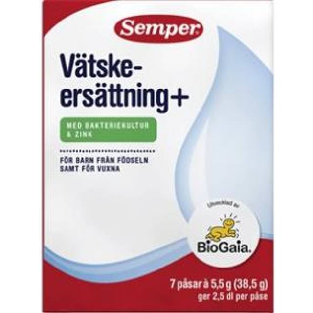 Semper Vätskeersättning+ med bakteriekultur, 7 dospåsar