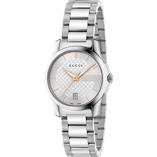 Gucci Womens YA126523 Ladies Watch - Silver Stainless Steel - One Size
