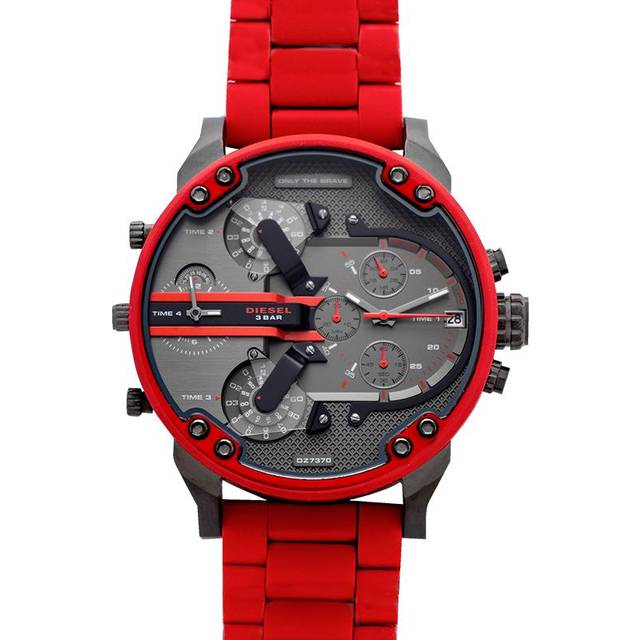 Diesel DZ7370 Mr. Daddy 2.0 Chronograph Red Stainless Men's Steel Watch