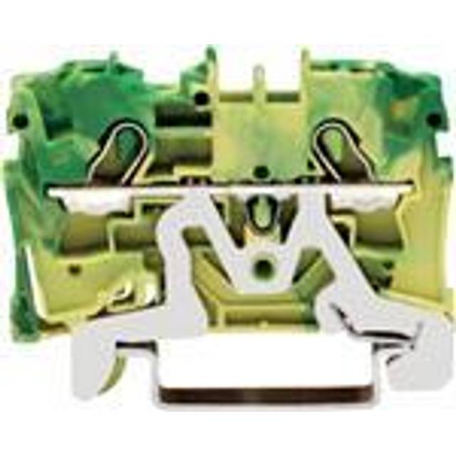 WAGO 2004-1207 2 Conductor Ex e II Ground Terminal Block Green-yellow