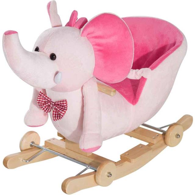 HOMCOM Children's Rocking Elephant - Blue | TJ Hughes