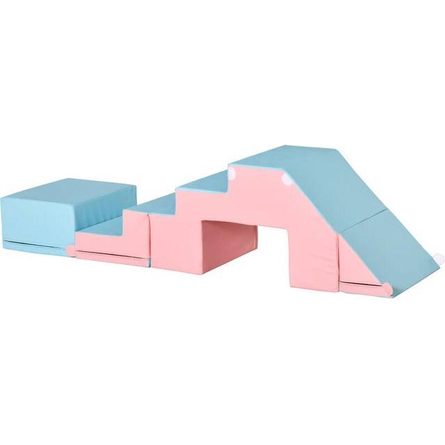 Jouet Kids 2 Piece Soft Foam Puzzle Play Blocks Set - Pink/Blue, Multi