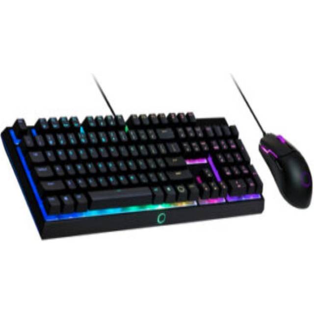 Cooler Master MS110 Gaming RGB Keyboard & Mouse Combo - Linear Mem-Chanical Switches, 26-Key Anti-Ghosting, On-Board Control, MS110 Gaming Mouse with 4 DPI Settings - QWERTY UK Layout