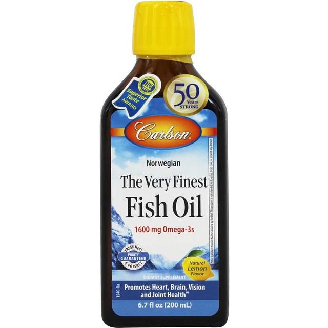 Carlson  Norwegian  The Very Finest Fish Oil  Natural Lemon  6.7 fl oz (200 ml)