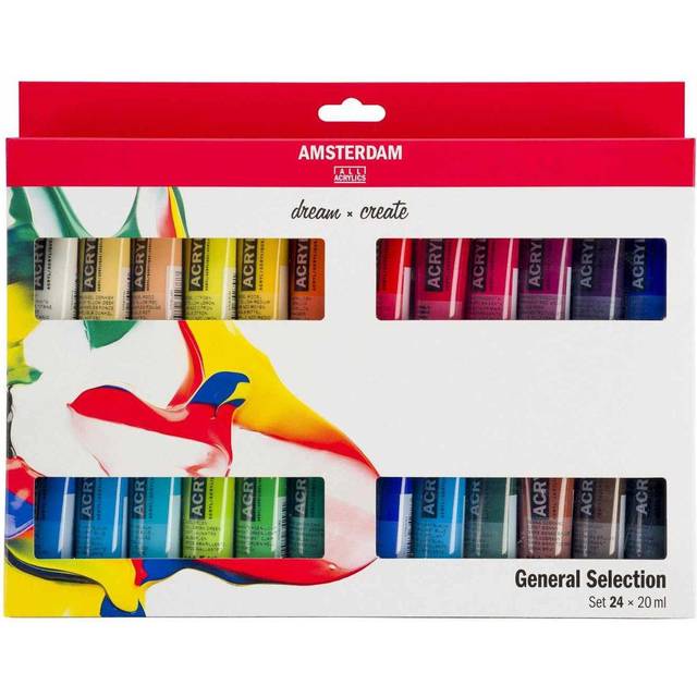 Amsterdam Acrylic Paint General Selection - Set of 24 x 20ml
