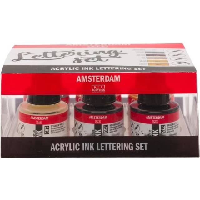Royal Talens Amsterdam Ink Lettering Set 6p