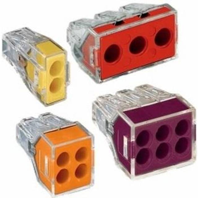 WAGO 773-104 4 Conductor PUSH WIRE® Splicing Connector 24A Orange