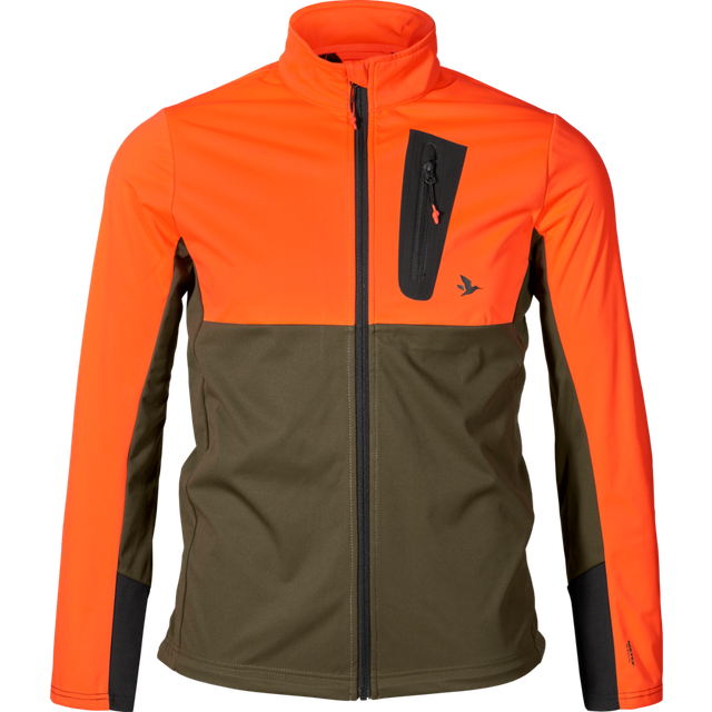 Seeland force advanced softshell jacket hi vis orange elasticated drawstring h