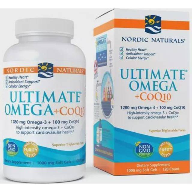 Nordic Naturals  Ultimate Omega® + CoQ10  Lemon  120 Soft Gels