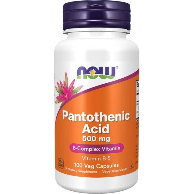 NOW Foods  Pantothenic Acid  500 mg  100 Veg Capsules