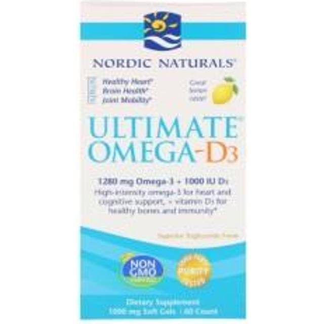 Nordic Naturals  Ultimate Omega-D3  Lemon  60 Soft Gels
