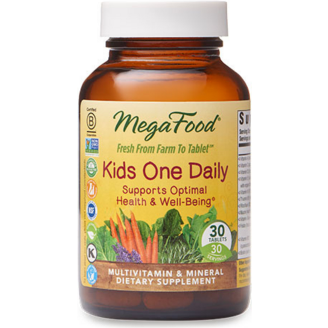 MegaFood  Kids One Daily Multivitamin  30 Tablets