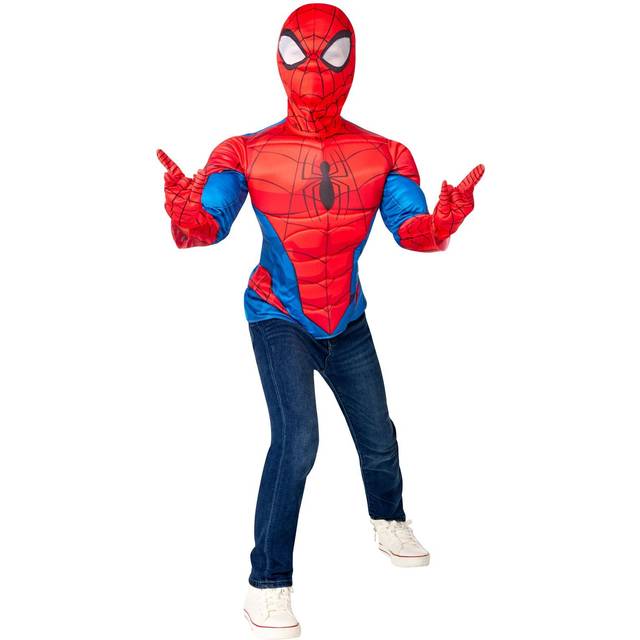 Marvel Spider-Man Utklädnad Överdel med Mask