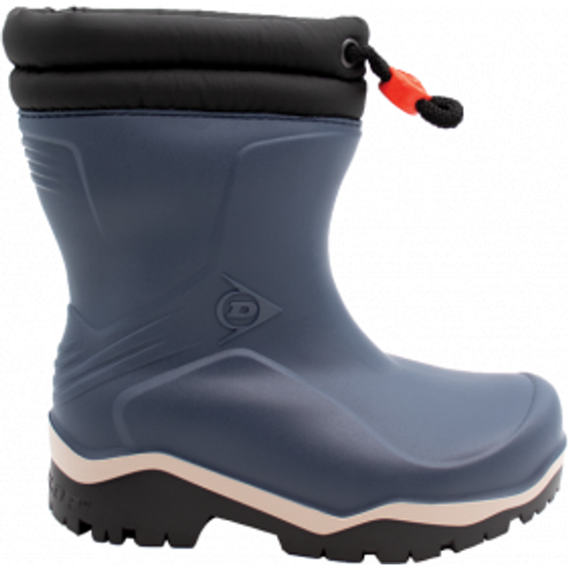 (9 UK Child, Blue) Dunlop Kids Blizzard Toggle Tie Thermal Wellington Boots