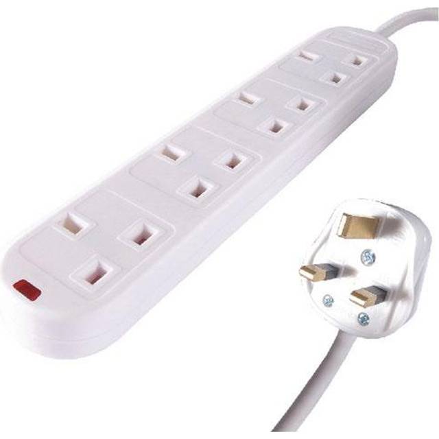 Connekt Gear UK 4-Gang Mains Power Surge Protected - 27-4020S
