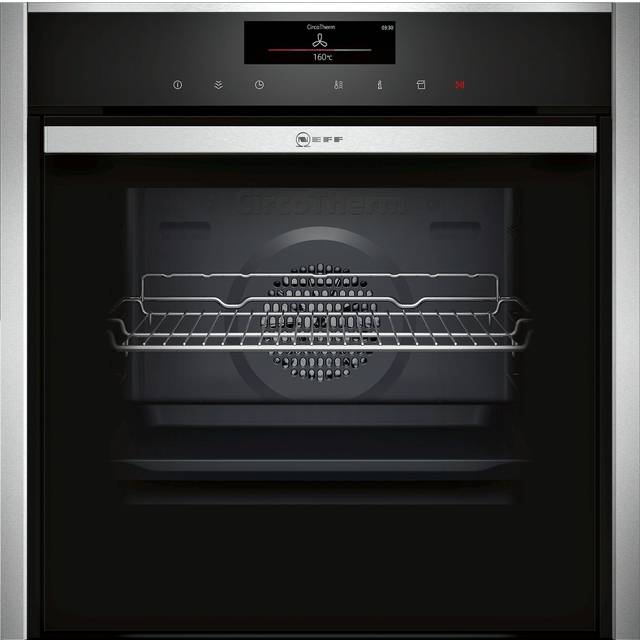 Neff B58VT68H0B Stainless Steel Slide And Hide Single Oven