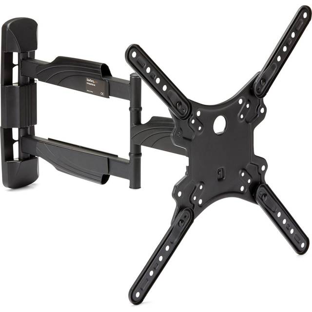 StarTech.com Fullt rörligt TV-väggfäste - 32-55 tums (35 kg) VESA-skärmar - Universellt TV-väggfäste med låg profil för platta skärmar - Kraftig och justerbar ledad arm som kan lutas/vridas - Monteringssats (vridbar arm, väggfäste, skiftnyckel) - för TV -
