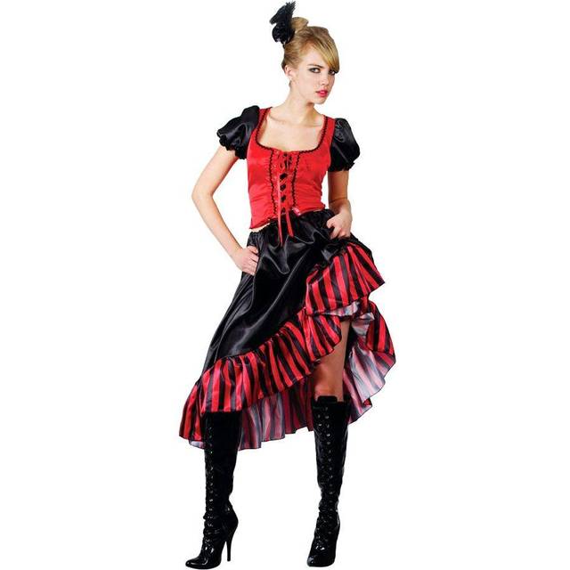 Womens Can Can Saloon Girl Halloween Costume - XL (UK 22-24)