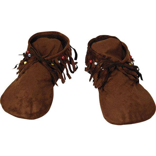 Official Forum BA457 Men's Hippie or Indian Moccasins Costume Accessories